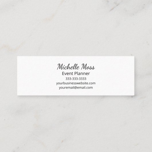 トロピカルパームツリーズプロフェッショナルビーチ スキニー名刺 (裏面)