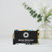 トロピカルパームツリーズモダンスタイル 名刺 (スタンド正面)