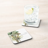 トロピカルパームツリーズモダンビーチ コースター (右側)