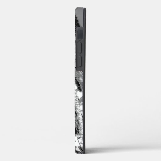 トロピカルパームツリーズモノクロデザイン Case-Mate iPhoneケース (裏面 / 左)