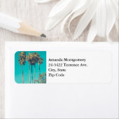 トロピカルパームツリーズレトロ ラベル (インサイチュ)