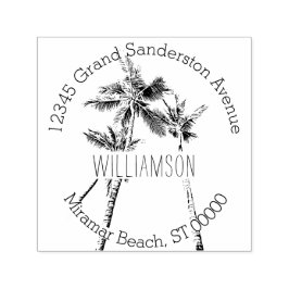 トロピカルパームツリーズ差出人住所 セルフインキングスタンプ