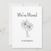 トロピカルパームツリーズ引っ越しましたビーチ移動 案内状 (正面)
