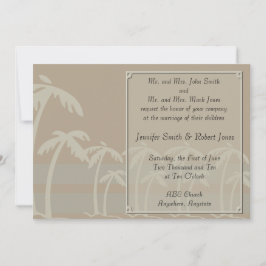 トロピカルパームツリーズ結婚式招待状 招待状