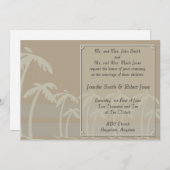 トロピカルパームツリーズ結婚式招待状 招待状 (正面/裏面)