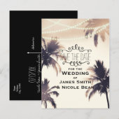 トロピカルパームツリーズ&ライツクリームドリーム救日付 案内ポストカード (正面/裏面)