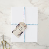 トロピカルパームツリーズ&ライツクリームドリーム ギフトタグ (より糸付き)