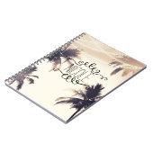 トロピカルパームツリーズ&ライツクリームドリーム ノートブック (左側)