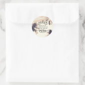 トロピカルパームツリーズ&ライツクリームドリーム ラウンドシール (バッグ)