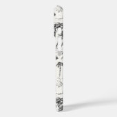 トロピカルパームツリートイレスケッチモノグラム Case-Mate iPhoneケース (裏面 / 左)