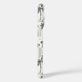 トロピカルパームツリートイレスケッチモノグラム Case-Mate iPhoneケース (裏面 / 右)