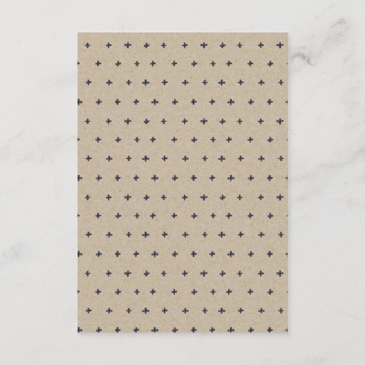 トロピカルパームツリーネイビークラフト結婚ズ詳細 エンクロージャーカード (裏面)