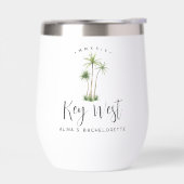 トロピカルパームツリーパーソナライズされたバチェロレッテ (左面)