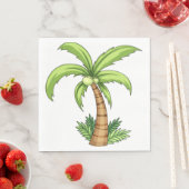 トロピカルパームツリービーチアンドアイランドビベス スタンダードランチョンナプキン (インサイチュ)