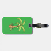 トロピカルパームツリービーチアンドアイランドビベス ラゲッジタグ (裏面横)