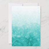 トロピカルパームツリービーチウェディング招待状 招待状 (裏面)