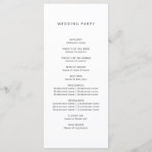 トロピカルパームツリービーチウォーター結婚カラー プログラム (裏面)