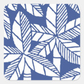 トロピカルパームツリービーチパーティー スクエアシール (正面)