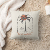 トロピカルパームツリービーチビーブスサマーサンレトロ クッション (ブランケット)