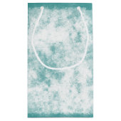 トロピカルパームツリービーチ結婚式サンキュー スモールペーパーバッグ (裏面)