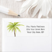 トロピカルパームツリービーチ結婚式住所 シール (インサイチュ)