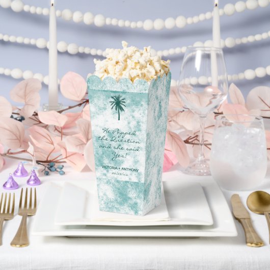 トロピカルパームツリービーチ結婚式 フェイバーボックス (ウェディング)