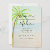 トロピカルパームツリービーチ 招待状 (正面)