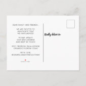 トロピカルパームツリーファミリー引っ越しましたムービング 案内ポストカード (裏面)