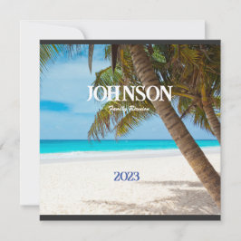 トロピカルパームツリーファミリー懇親会招待状 シーズンカード