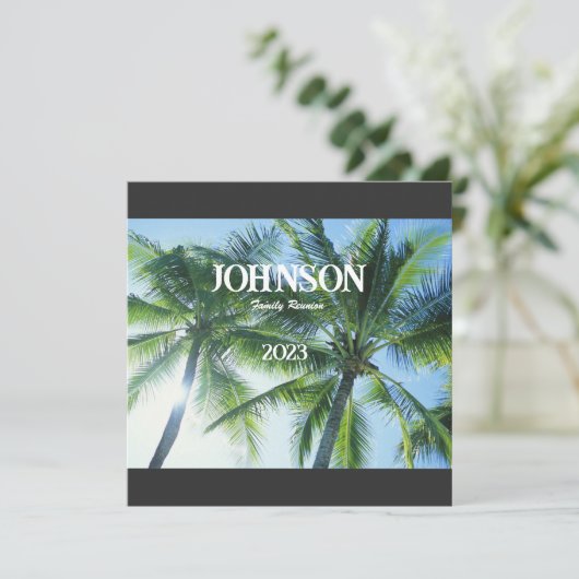 トロピカルパームツリーファミリー懇親会招待状 シーズンカード (スタンド正面)