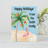 トロピカルパームツリーフラミンゴホリデーパーティー シーズンカード (スタンド正面)