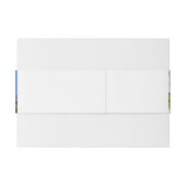 トロピカルパームツリーフロリダビーチ結婚式 招待状ベリーバンド (裏面例)