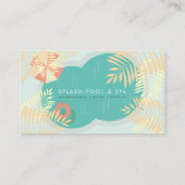 トロピカルパームツリープールサービス名刺 名刺 (正面)