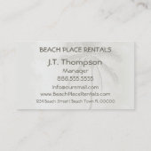 トロピカルパームツリーベージュ 名刺 (裏面)