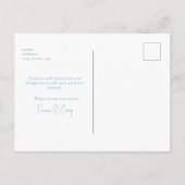 トロピカルパームツリーマルガリタホワイト引っ越しました ポストカード (裏面)