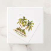 トロピカルパームツリーメレカリキマカメッセージカード フェイバータグ (インサイチュ)