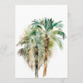 トロピカルパームツリーモダンウェディング メニュー (裏面)