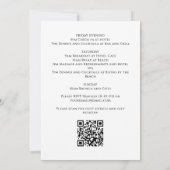 トロピカルパームツリーモダンバチェロレッテ週末 招待状 (裏面)