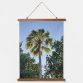 トロピカルパームツリー写真植物学 吊り下げ型タペストリー (正面)