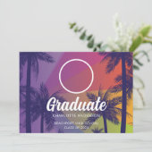 トロピカルパームツリー卒業招待状 招待状 (スタンド正面)