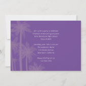 トロピカルパームツリー卒業招待状 招待状 (裏面)