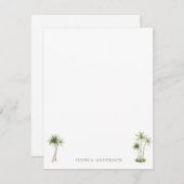 トロピカルパームツリー名 サンキューカード (正面/裏面)