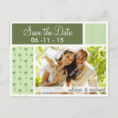 トロピカルパームツリー柄 案内ポストカード (正面)