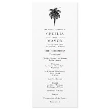 トロピカルパームツリー結婚式 プログラム