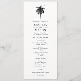 トロピカルパームツリー結婚式 プログラム