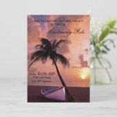 トロピカルパームツリー プロム招待状 招待状 (スタンド正面)