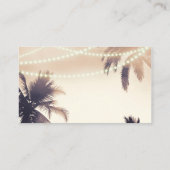 トロピカルパームツリー&ライトクリームドリーム プレイスカード (裏面)