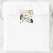 トロピカルパームツリー＆ライト クリームドリーム フェイバー スクエアシール (バッグ)