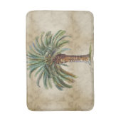 トロピカルパームデイトツリーエレガントヴィンテージ バスマット (正面縦)