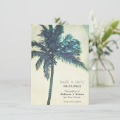 トロピカルパームデジタルビーチ結婚式保存日 案内状 (スタンド正面)